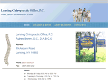 Tablet Screenshot of lansingchiropracticoffice.com